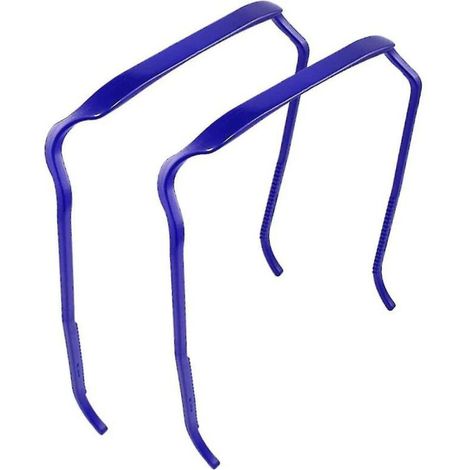 Set mit 2 unsichtbaren Haarbändern für lockiges und dickes Haar, großes Haarband, Haaraccessoire, dunkelblau (1/5)