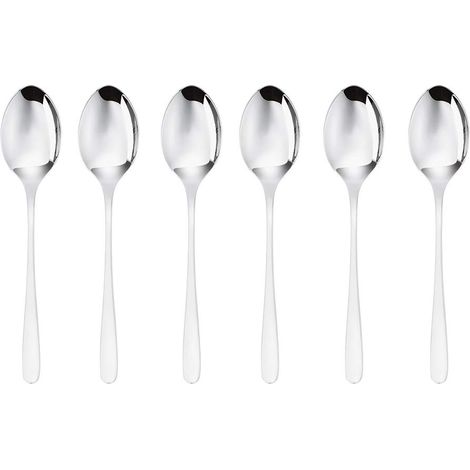 Sambonet 52553A37 Taste Set 6 Cucchiaini Moka Caffe' Acciaio Inox 18-10 Lavabile in Lavastoviglie colore Argento (1/5)