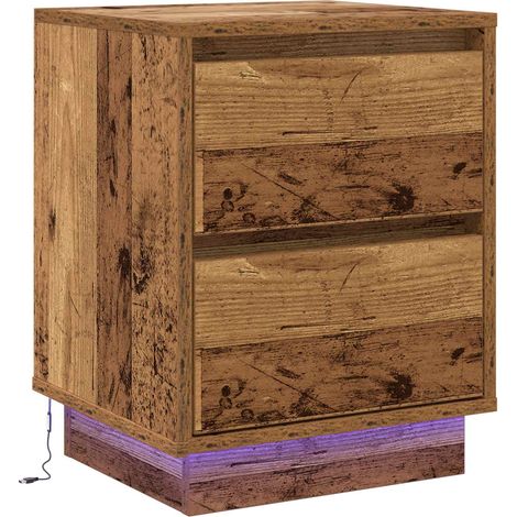 Maison Exclusive - Nachttisch Altholz 39 x 34,5 x 50 cm Holzwerks