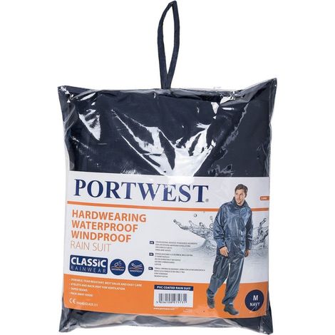 Ensemble de pluie Portwest Classis rainsuit Marine XXL (1/4)