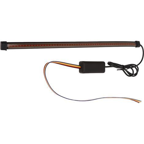 30 cm Bremslichtleiste, DC 12–15 V, hohe Helligkeit, wasserdicht, rot-gelbe Tagfahrlichtleiste für Auto und Motorrad (1/5)