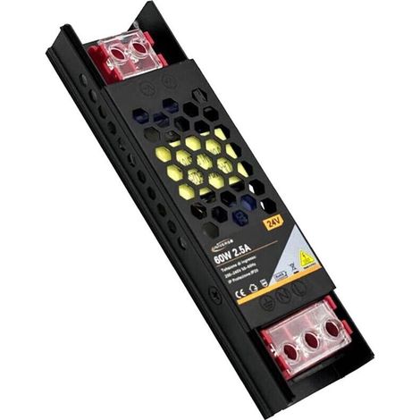 Alimentatore Slim Stabilizzato 24v 60 W Trasformatore 2.5 Mha Per Telecamera Led (1/4)