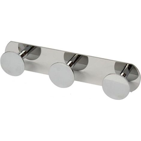 TRADE SHOP - Appendino Con 3 Ganci Appendi Porta Asciugamano A 3 Posti Bagno Casa Cromato 59762 -