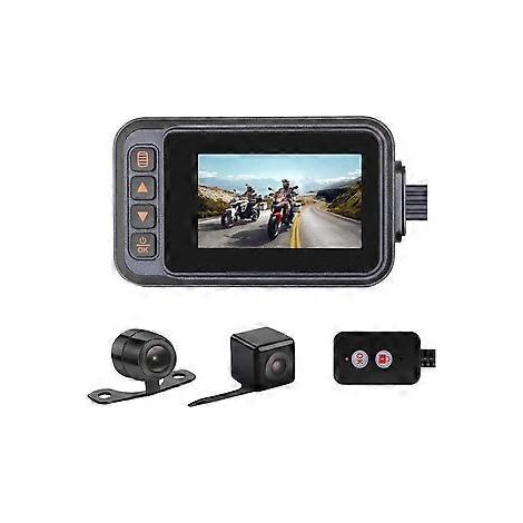 Motorrad-Dashcam (vorne und hinten), wasserdichte Dual-Dashcam, 3-Zoll-HD-720P-Dashcam-Kamera, Ni