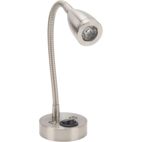 Qiilu 12V LED Liseuse RV Dimmable Lampe de Lecture 360 Degrés (1/5)