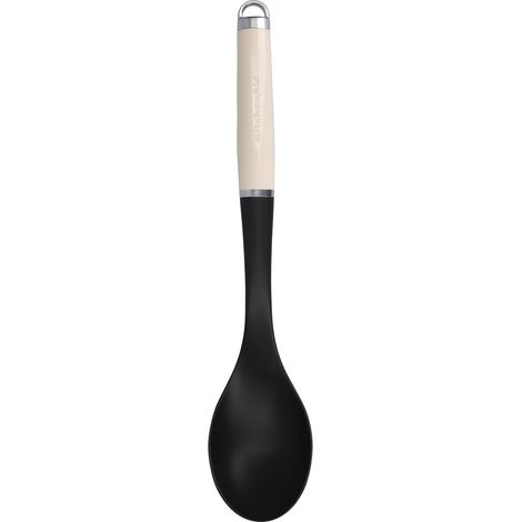 KitchenAid Cucharón Largo de Cocina con Mango Ergonómico, Negro y Beige