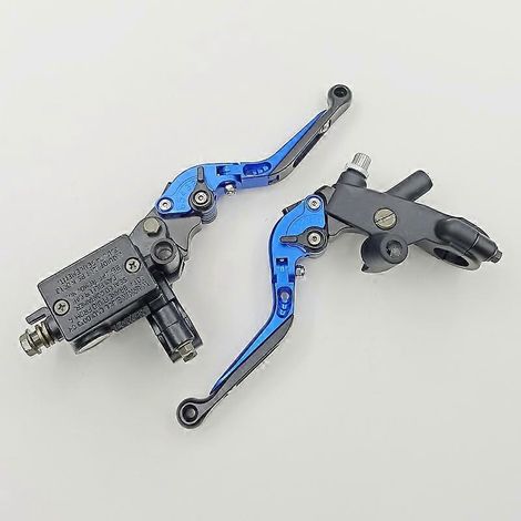 Accessoires modifiés pour moto Spring Breeze Baboon : réglage du frein, de l'embrayage et du klaxon, pompe de frein, rétroviseur d'angle gauche, selle (télescopique bleue). (1/5)
