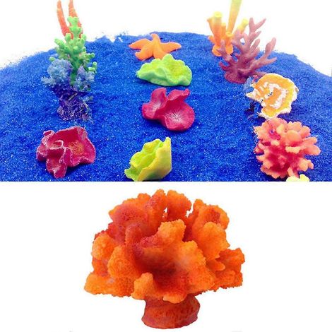 Décoration d'aquarium en résine corail, ornement de corail artificiel, poisson pour la décoration de l'aquarium (1/4)