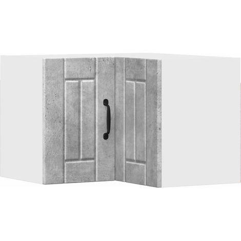 Maison Exclusive - Armario Esquinero de Pared LUCCA Gris Hormigón