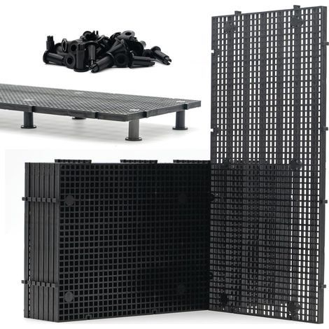 8-Piece Grid, 48 Supports, PVC Plastic, Modular, DIY Filtration, Aquarium (1/5)