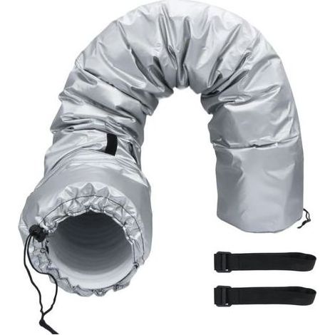 150X27CM Protection Portable pour Tuyau de Climatisation, Housse De Protection Pour Tuyau De Climatisation, Manchon Isolant Pour Tuyau De Climatiseur Portable Avec 2 Sangles Réglables (1/5)