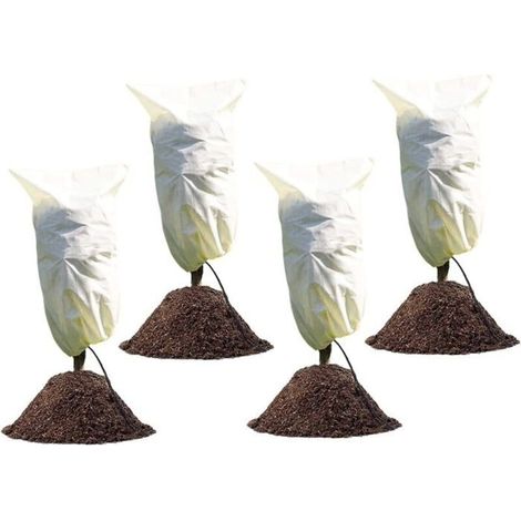 4 Pcs Winter Plant Cover, 100 x 80 cm, Winter Plant Cover, Winter Protection Cover, Tree Winter Cover (1/5)