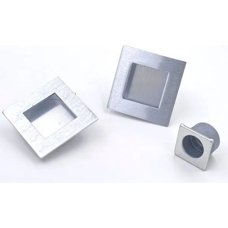 KIT SCORRI QUADRO CIECO ZAMA CROMO SATINATO (1/2)