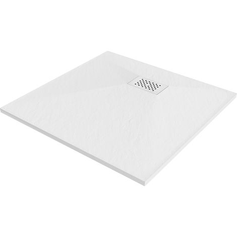 Mexen Hugo plato de ducha cuadrado SMC 90 x 90 cm, blanco, cubierta blanca - 42109090-W (1/5)