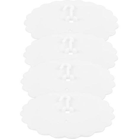 COLLBATH Lot de 4 crochets adhésifs pour rideaux chevet, en (1/5)