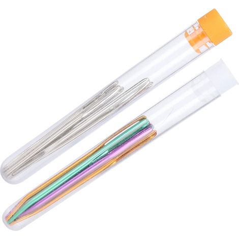 Large Eye Sewing Needles, Pack of 17, Aluminum, Pointed (1/5)