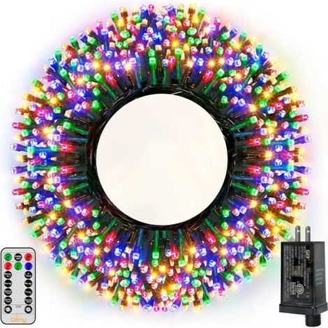 Guirlande lumineuse - - 500 LED - 50 m - 8 modes - IP44 étanche - Multicolore (1/5)