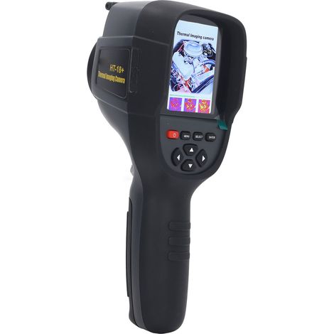 Handliche Infrarot-Wärmebildkamera mit 3,2-Zoll-Farbdisplay, Betriebstemperatur: -20 °C bis +550 °C, EU-Stecker, 100–240 V (1/5)