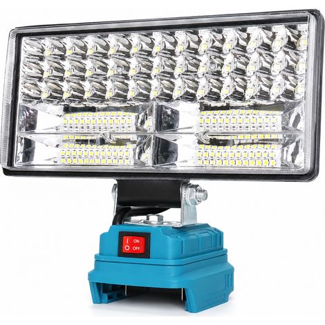 Lampe de travail LED 8 pouces compatible batterie Makita 18V LXT avec double USB 8 24,7 × 19,1 × 19,5 cm 600 g – Livraison gratuite