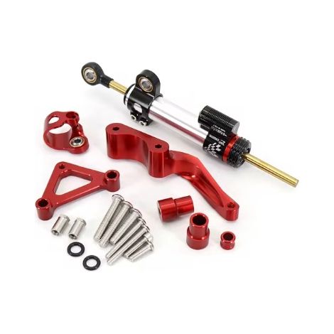 Ducati Monster 1100S 2018 - Kit de conversion pour moto : amortisseur de direction en titane pour une meilleure stabilité.