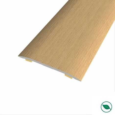 Barre de seuil adhésive aluminium – Coloris chêne européen – Longueur 90 cm – Largeur 3,7 cm – Épaisseur 2,3 mm – Pose facile (1/2)