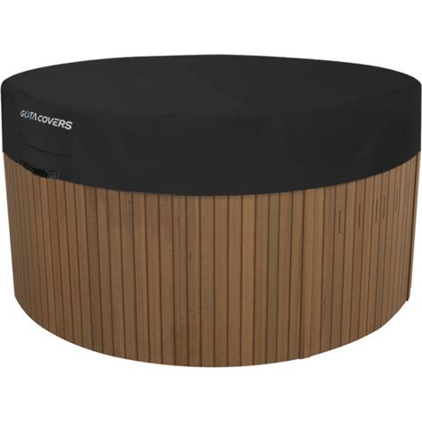 Bâche de protection spa jacuzzi diamètre max 225 cm (1/4)