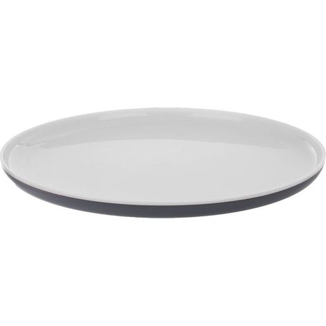 Plato llano de plástico reutilizable para turistas, 25 cm. (1/3)