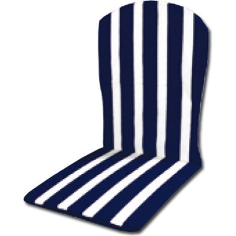 Beach High Monobloc Kissen Blau Weiß 95x42x2,5 cm 20505