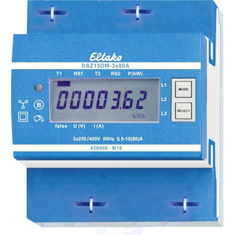 Eltako DSZ15DM 3x80A MID contador eléctrico trifásico