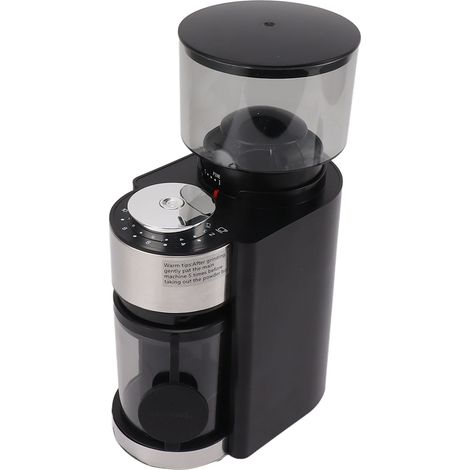Moulin à café électrique grande capacité 250 g, meules réglables en acier inoxydable, prise britannique 220 V (1/5)