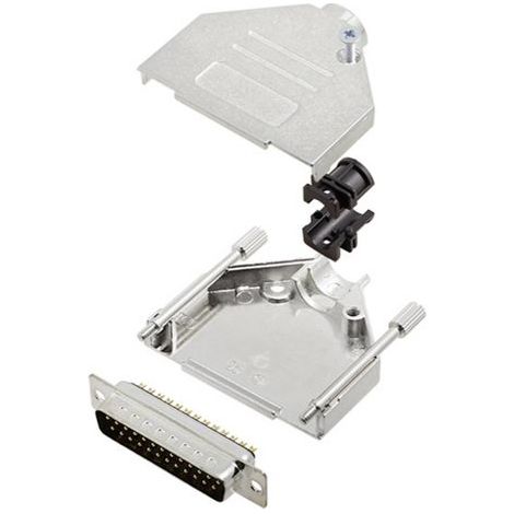 TRU COMPONENTS TCDTZK25DMPK 7708988 Kit embase SUB-D mâle 180 ° Nombre de pôles: 25 fût à souder 1 p (1/2)