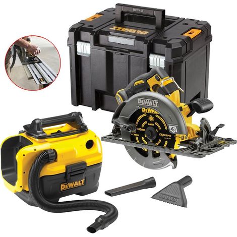 DeWalt DCS579N 54v 190mm XR FlexVolt Circular Saw Tstak + DCV584 Vacuum L-CLASS (1/3)