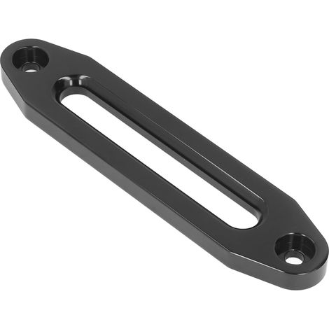 Guide-câble d'ancrage 25,4 cm, charge 8000-15000 lb, aluminium, anti-coincement, noir, universel pour treuil (1/5)
