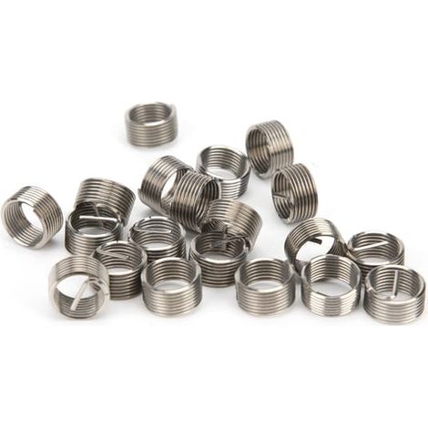 Jeu de 50 inserts filetés en acier inoxydable M10x1x1D, manchon de réparation de filetage (1/5)