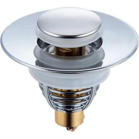Bonde Lavabo Universel,Pull Type Bonde Evier, Accélère Le Drainage sans colmatage, pour Baignoire, Cuisine, Lavabo (Orifice de Vidange 32-40mm) (1/4)