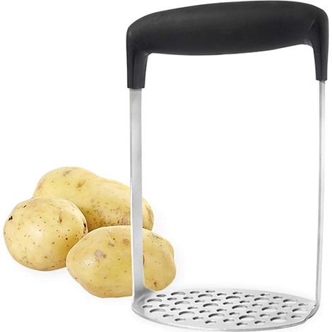Presse-purée - Acier Inoxydable 304 - Pour Pommes De Terre Carottes Ail Haricots - Usage Cuisine Maison - 1 Pièce (1/5)