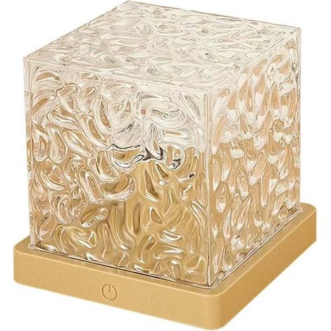 Luce notturna con motivo a onde, illuminazione d'atmosfera, 16 colori, ricaricabile, 11,5 x 11,5 cm (1/2)
