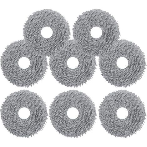 Lot de 8 vadrouilles compatibles avec Roborock Q Revo, Qrevo Pro, Qrevo S, Qrevo MaxV et Qrevo Plus – Lingettes microfibre douces et lavables pour nettoyage humide des sols (1/5)