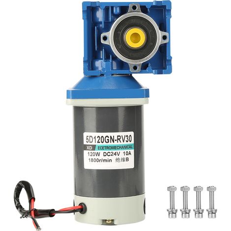 DC24V 120W 5D120GN-RV30 Schneckengetriebemotor mit variabler Drehzahl und Selbsthemmung (7,5k) (1/5)