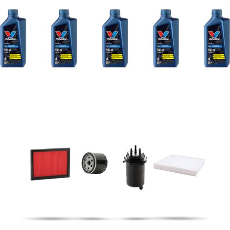 Kit tagliando 4 FILTRI e 5L OLIO compatibile con Nissan Juke (F15,F15E) 1.5 dci 81kw dal 2010 (1/5)