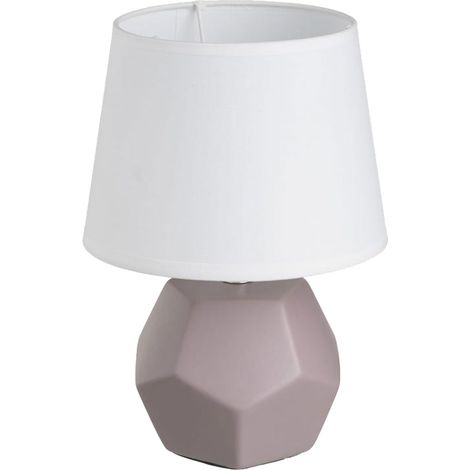 Lampe en céramique taupe 26 cm (1/5)