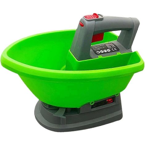 Semoir électrique portatif, 7 vitesses, trémie de 3 litres, autonomie de 4,5 heures, avec interrupteur de sécurité. (1/5)