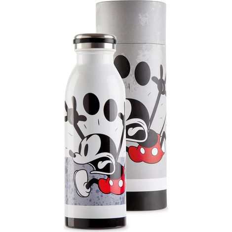 Bottiglia termica acciaio grigio Disney Mickey Mouse ml 500