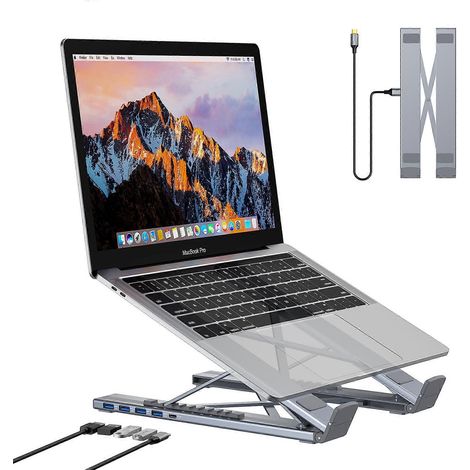 Support pliable pour ordinateur HUB-M61 5 en 1 Convertisseur HUB( ) (1/5)