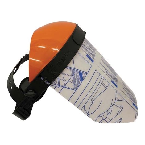 Visiera professionale in policarbonato BLUEBIRD sollevabile e regolabile