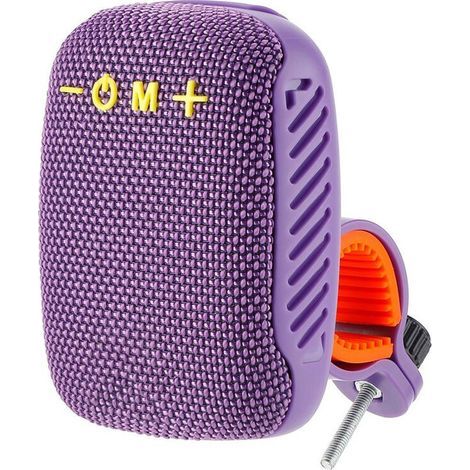 Enceinte portable pour vélo, interface Type-C, chargement USB, étanche, compatible Bluetooth, convient aux scooters, violette. (1/3)