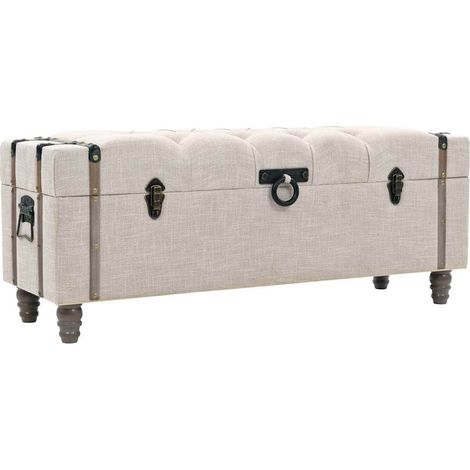 Maison Exclusive - Aufbewahrungsbank-Set 3-tlg. Massivholz und St (1/5)
