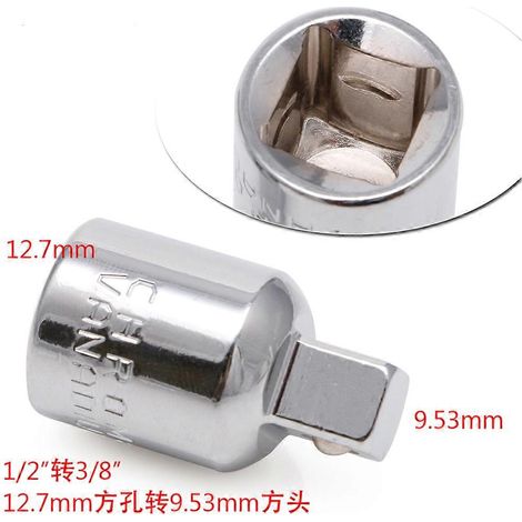 Adaptateur réducteur pour douille à cliquet à verrouillage à bille 1/2" vers 3/8" (1/4)