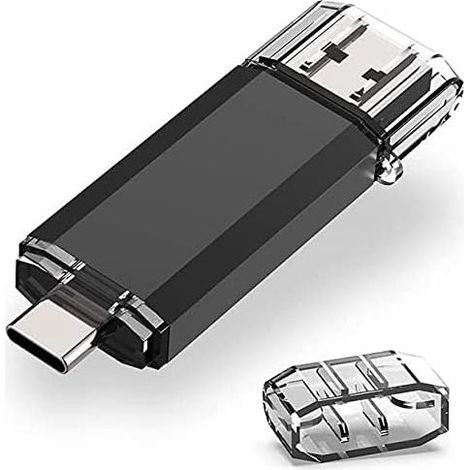 Clé USB C 128GB Dual, Clef USB 3.0 et Type C 128 GB OTG Flash Drive pour MacBook Google Chromebook Pixel, Smartphone Samsung Galaxy S8, Huawei P20 Matebook (1/5)