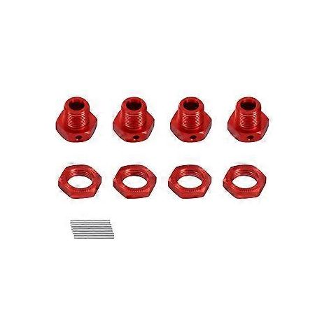 Jeu d'écrous hexagonaux de moyeu allongés de 6 mm en alliage d'aluminium de 17 mm pour ARRMA (1/5)
